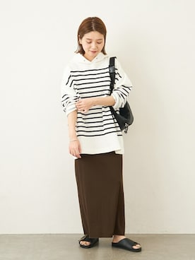 「Drifter（ドリフター）のアイテム（バッグ）」を使った、ondaさん（レディース・158cm）の春コーディネート