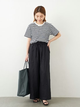 「NOMADIS（ノマディス）のアイテム」を使った、ondaさん（レディース・158cm）の春コーディネート