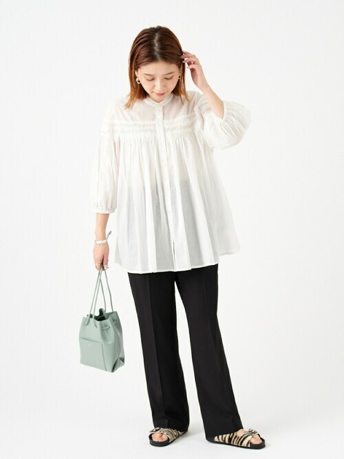 セール】リネンブレンドスラックスパンツ（スラックス）｜JOURNAL