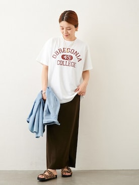 「Odub（オーダブ）のアイテム」を使った、ondaさん（レディース・158cm）の春コーディネート