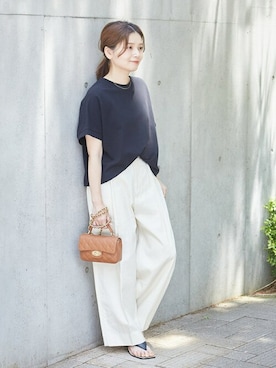 「JVAM（ジェーヴィエーエム）のアイテム」を使った、ondaさん（レディース・158cm）の夏コーディネート