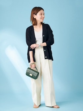 「JOURNAL STANDARD（ジャーナルスタンダード）のアイテム（タンクトップ）」を使った、ondaさん（レディース・158cm）の夏コーディネート