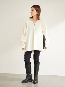 「ARMY TWILL（アーミーツイル）のアイテム」を使った、ondaさん（レディース・158cm）の夏コーディネート