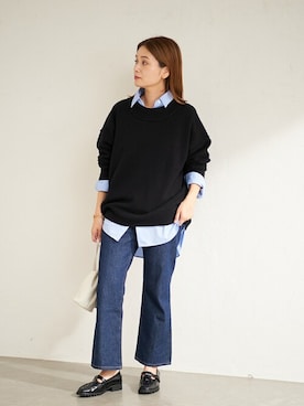 「NOMADIS（ノマディス）のアイテム」を使った、ondaさん（レディース・158cm）の秋コーディネート