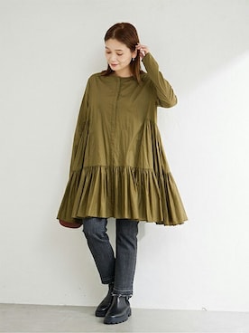 「merlette（マーレット）のアイテム」を使った、ondaさん（レディース・158cm）の秋コーディネート