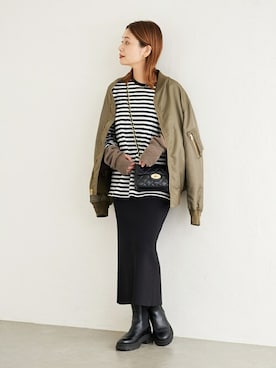 「eness（エネス）のアイテム」を使った、ondaさん（レディース・158cm）の秋コーディネート