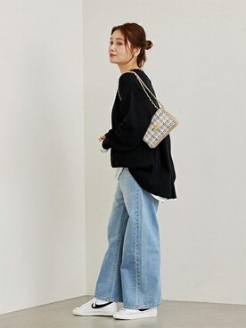 「Odub（オーダブ）のアイテム」を使った、ondaさん（レディース・158cm）の冬コーディネート