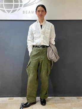 「BEAMS PLUS（ビームスプラス）のアイテム」を使った、BEAMS PLUSさん（メンズ・168cm）の春コーディネート