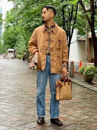 KAPTAIN SUNSHINE リネンシルク カバーオール 40 KAPTAIN SUNSHINE リネンシルク カバーオール 40