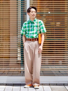 「BEAMS BOY（ビームスボーイ）のアイテム」を使った、BEAMS PLUSさん（メンズ・165cm）の夏コーディネート