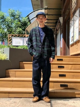 「BEAMS PLUS（ビームスプラス）のアイテム（その他アウター）」を使った、BEAMS PLUSさん（メンズ・171cm）の秋コーディネート
