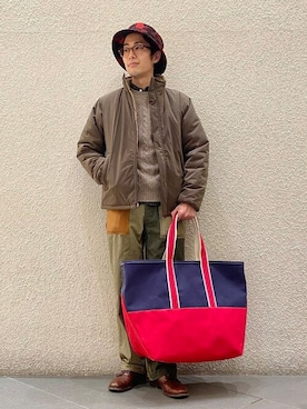 「BEAMS PLUS（ビームスプラス）のアイテム（ブルゾン）」を使った、BEAMS PLUSさん（メンズ・170cm）の冬コーディネート