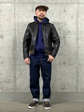 「BEAMS PLUS（ビームスプラス）のアイテム（ブルゾン）」を使った、BEAMS PLUSさん（メンズ・171cm）の冬コーディネート