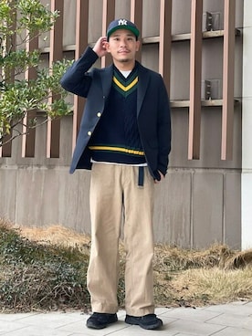 BEAMS PLUSさん（メンズ・170cm）の春コーディネート