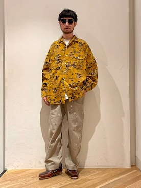 「ハロウィン」｜「アイテム（モカシン/デッキシューズ）」を使った、BEAMS PLUSさん（メンズ・175cm）の秋コーディネート