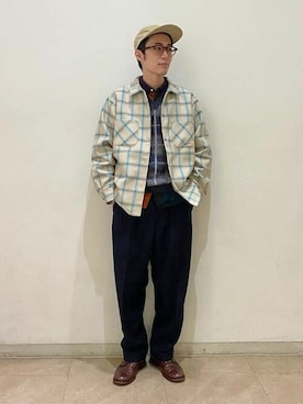 「BEAMS PLUS（ビームスプラス）のアイテム（ブルゾン）」を使った、BEAMS PLUSさん（メンズ・170cm）の秋コーディネート