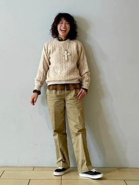 BEAMS PLUSさん（レディース・168cm）の冬コーディネート
