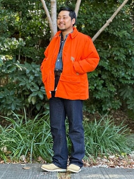 「BEAMS PLUS（ビームスプラス）のアイテム（ブルゾン）」を使った、BEAMS PLUSさん（メンズ・168cm）の冬コーディネート