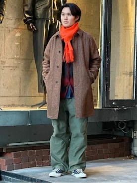 「BEAMS PLUS（ビームスプラス）のアイテム（その他アウター）」を使った、BEAMS PLUSさん（メンズ・174cm）の冬コーディネート