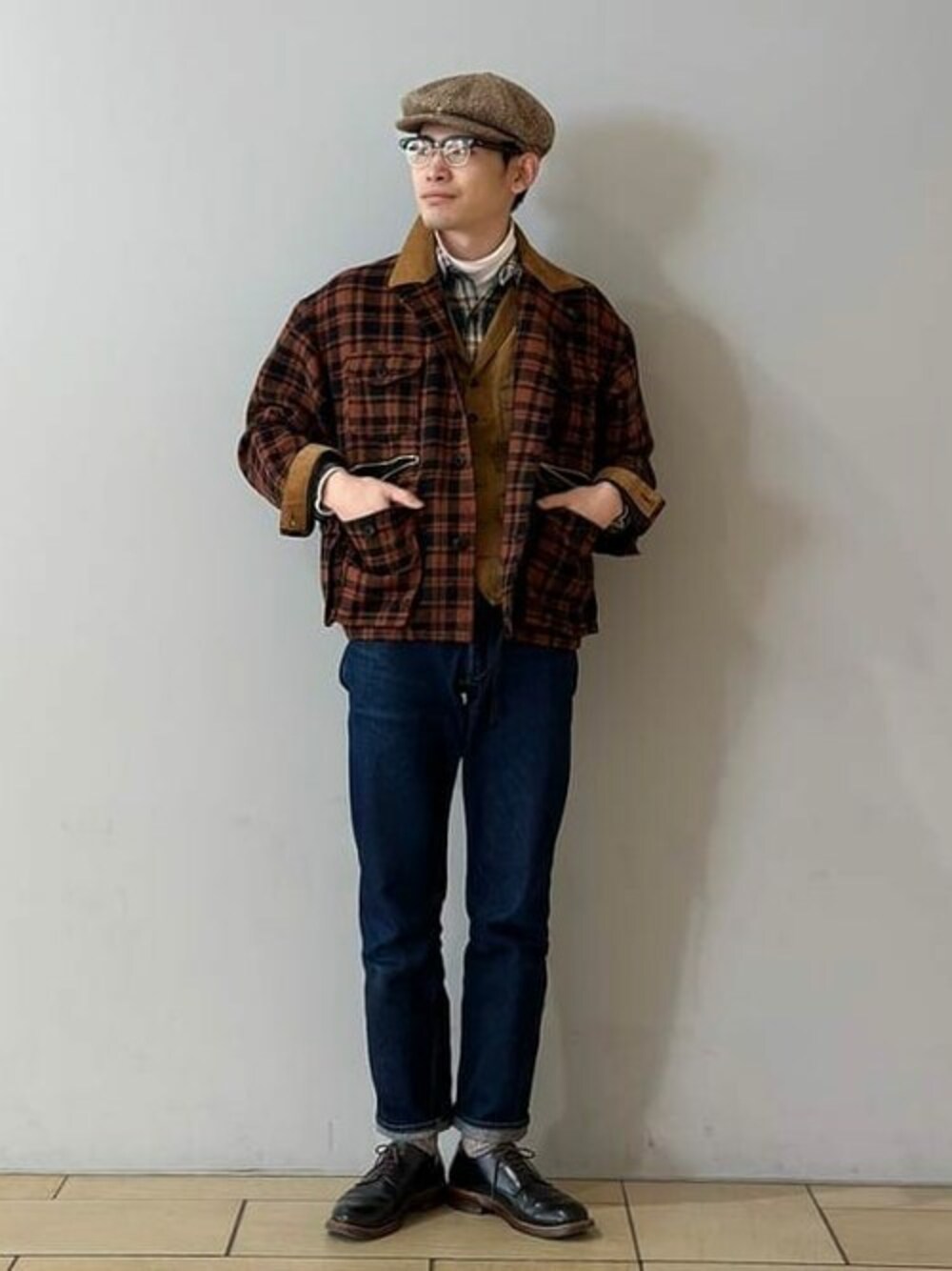 BEAMS PLUSさんの「BEAMS PLUS /  ブリティッシュ ツイード フィッシュンティング ジャケット（BEAMS PLUS）」を使ったコーディネートの1枚目の写真