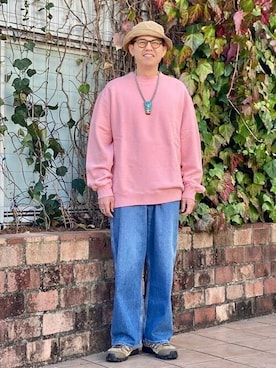 「BEAMS PLUS（ビームスプラス）のアイテム（スウェット）」を使った、BEAMS PLUSさん（メンズ・170cm）の冬コーディネート