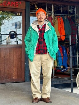 「BEAMS PLUS（ビームスプラス）のアイテム（ブルゾン）」を使った、BEAMS PLUSさん（メンズ・171cm）の冬コーディネート