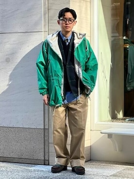 「BEAMS PLUS（ビームスプラス）のアイテム（ブルゾン）」を使った、BEAMS PLUSさん（メンズ・171cm）の冬コーディネート