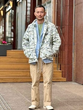 「BEAMS PLUS（ビームスプラス）のアイテム（ブルゾン）」を使った、BEAMS PLUSさん（メンズ・171cm）の冬コーディネート