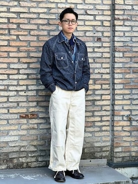 「BEAMS PLUS（ビームスプラス）のアイテム（ジャケット/アウター）」を使った、BEAMS PLUSさん（メンズ・171cm）の春コーディネート