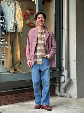 「BEAMS PLUS（ビームスプラス）のアイテム（ジャケット/アウター）」を使った、BEAMS PLUSさん（メンズ・176cm）の春コーディネート