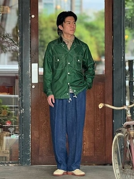 「BEAMS PLUS（ビームスプラス）のアイテム（ジャケット/アウター）」を使った、BEAMS PLUSさん（メンズ・176cm）の春コーディネート
