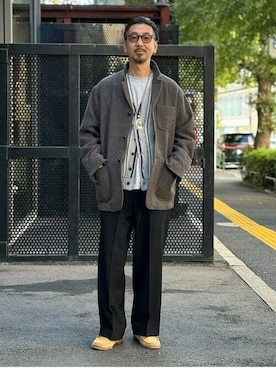 「BEAMS PLUS（ビームスプラス）のアイテム（ジャケット/アウター）」を使った、BEAMS PLUSさん（メンズ・169cm）の秋コーディネート