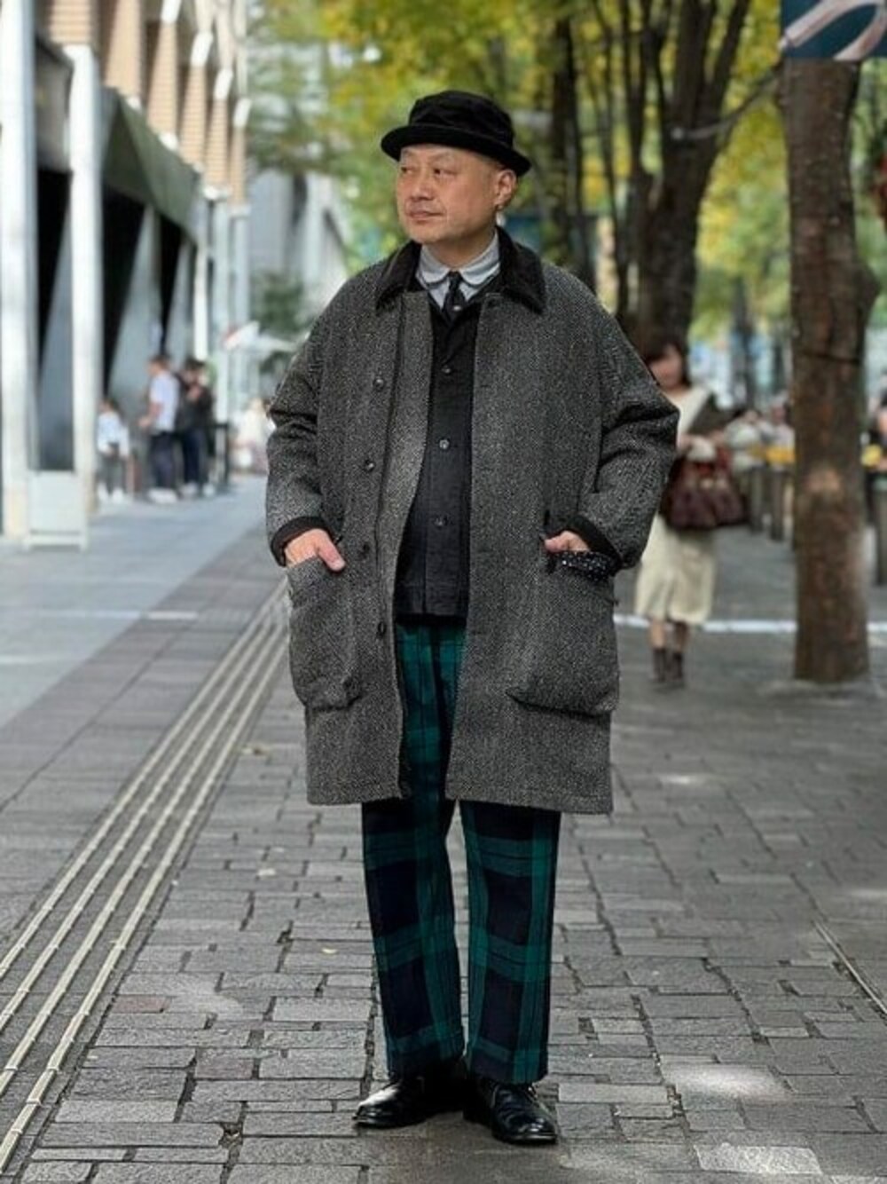 kaptain sunshine タッサーシルクツイードコート 別注 Kaptain Sunshine（キャプテン サンシャイン）の「KAPTAIN SUNSHINE