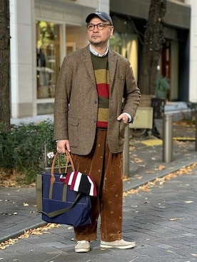 BEAMS PLUSさん（メンズ・183cm）の冬コーディネート