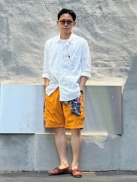 「BEAMS PLUS（ビームスプラス）のアイテム」を使った、BEAMS PLUSさん（メンズ・171cm）の夏コーディネート