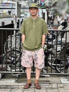 「BEAMS PLUS（ビームスプラス）のアイテム」を使った、BEAMS PLUSさん（メンズ・170cm）の夏コーディネート