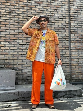 「アイテム（その他パンツ）」を使った、BEAMS PLUSさん（メンズ・171cm）の夏コーディネート