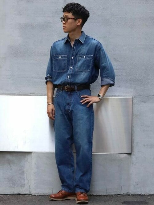 5ポケット セルヴィッチ ワイド デニムパンツ（その他パンツ）｜BEAMS