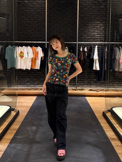 HystericGlamour ヒステリックグラマー 1タックワイドデニムパンツ 1タックワイドデニムパンツ|HYSTERIC GLAMOUR WOMEN | HYSTERIC