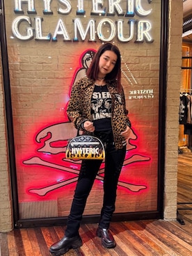 「HYSTERIC GLAMOUR（ヒステリックグラマー）のアイテム（バッグ）」を使った、maio.さん（レディース・160cm）の秋コーディネート