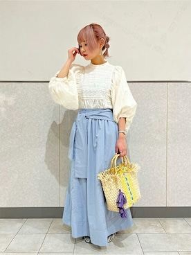 「チチカカ」｜「アイテム（パンプス）」を使った、チチカカさん（レディース・152cm）の春コーディネート
