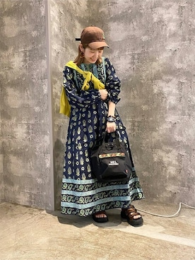「チチカカ」｜「アイテム（レギンス/スパッツ）」を使った、チチカカさん（レディース・151cm）の春コーディネート