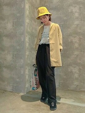 「アクティブ」｜「アイテム（シャツ/ブラウス）」を使った、チチカカさん（レディース・158cm）の春コーディネート