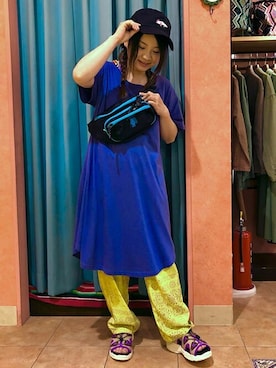 「チチカカ」｜「アイテム（ボディバッグ/ウエストポーチ）」を使った、チチカカさん（レディース・148cm）の夏コーディネート