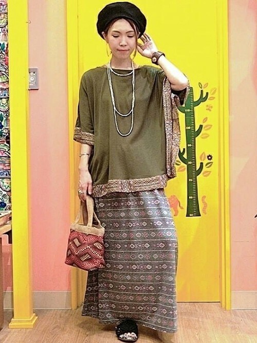 チチカカ オンラインショップチチカカさんのtシャツ カットソーを使ったコーディネート Zozotown