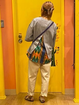 「チチカカ」｜「アイテム（ローファー）」を使った、チチカカさん（レディース・151cm）の夏コーディネート