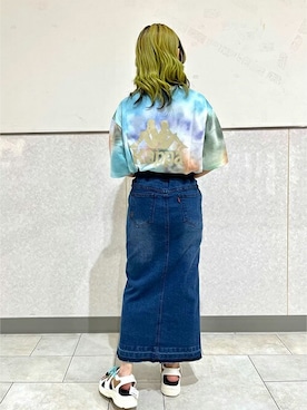 「チチカカ」｜「アイテム（デニムスカート）」を使った、チチカカさん（レディース・152cm）の夏コーディネート