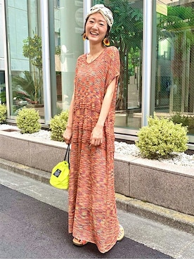 「チチカカ」｜「アイテム（ヘアアクセサリー）」を使った、チチカカさん（レディース・157cm）の夏コーディネート