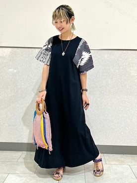 「チチカカ」｜「アイテム（サンダル）」を使った、チチカカさん（レディース・152cm）の夏コーディネート