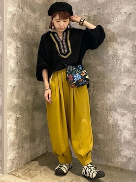 「チチカカ」｜「アイテム（アクセサリー）」を使った、チチカカさん（レディース・151cm）の秋コーディネート